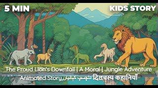 The Proud Lions Downfall  A Moral  Jungle Adventure Animated Storyدلچسپ کہانیاں दिलचस्प कहानियाँ [upl. by Animaj]