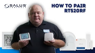 How To Pair Salus RT520RF Programmable Room Thermostat [upl. by Laen]