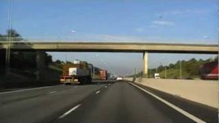 Driving On The M5 From J17 Cribbs Causeway To J21 WestonSuperMare England 19th August 2011 [upl. by Breena]