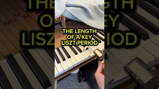 LISZT PERIOD PIANO VS MODERN STEINWAY KEY LENGTH DIFFERENCE 😊 liszt erard steinway [upl. by Kcired]