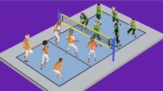 Capsule vidéo EPS Volleyball Règlement simplifié et vocabulaire [upl. by Erny]