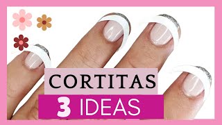 UÑAS MUY CORTAS Decoradas 2024 sencillas y fáciles paso a pasoSHORT NAIL IDEAS [upl. by Ecyle165]