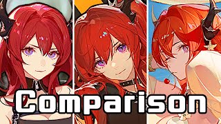 Surtr Comparison  Arknights明日方舟 スルトのアニメーション比較 [upl. by Prisca137]