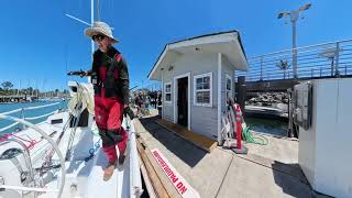 Singlehanded Docking using Moitessier Stern Tie [upl. by Jillana]