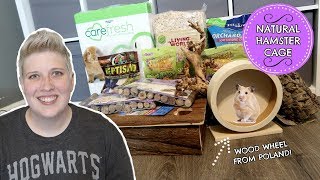 NATURAL HAMSTER CAGE PART 2  GIANT NATURAL HAMSTER HAUL [upl. by Ormiston]