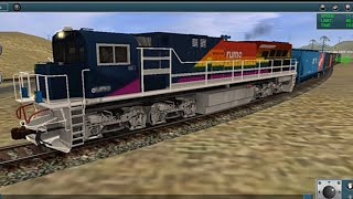 Locotrol ES43BBI 651 8326 no trainz  vagões temáticos [upl. by Eniowtna307]