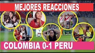 Mejores reacciones Colombia 0  1 Perú nuevo [upl. by Sorenson]