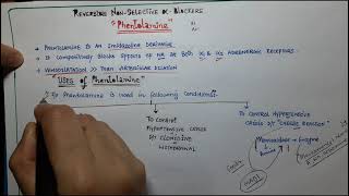 PHENTOLAMINE A NON SELECTIVE ALPHA BLOCKER [upl. by Tracee943]