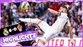 Real Madrid 60 Real Valladolid  HIGHLIGHTS  LaLiga 202223 [upl. by Atinob888]