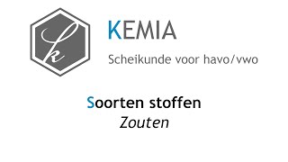 Soorten stoffen Zouten [upl. by Klein]