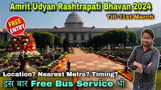 Amrit udyan rashtrapati bhavan 2024  Amrit Udyan 2024  amrit udyan ticket booking 2024 [upl. by Florinda]