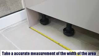 DIYHow to fit a plinth for kitchen units [upl. by Elum600]