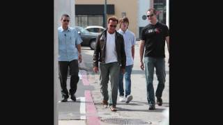 Arnold Schwarzenegger and Patrick Schwarzenegger at BH 1  051609  PapaBrazzi Report [upl. by Travus]