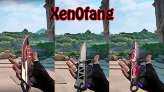 VALORANT Xerofang Knife vs Xenohunter Knife vs Vct Knife [upl. by Dnama720]