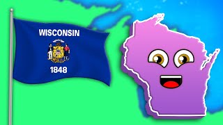 Explore The State Of Wisconsin  US State Songs For Kids  KLT Geography [upl. by Templeton]