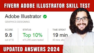 Fiverr Adobe illustrator Skill Test Answers 2024 [upl. by Leschen]