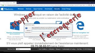 🛑 Stopper lescroquerie quotAlerte critique de Microsoftquot fausse alerte de virus [upl. by Vorfeld]