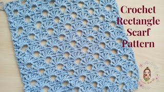 Crochet Simple Rectangle Shawl  Beginner Friendly Tutorials [upl. by Asilahs]