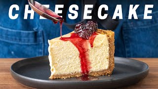 Creamy and Decadent New York Cheesecake No Waterbath [upl. by Alleunamme975]