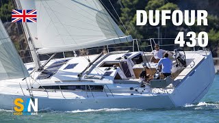 Dufour 430 English  Sea trial video  4K [upl. by Nal720]