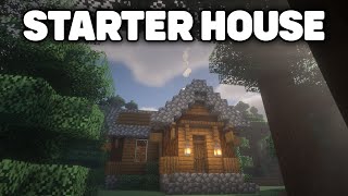 Minecraft house tutorial spruce edition [upl. by Emixam]