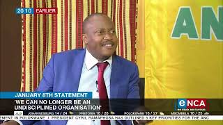 JJ Tabane reacts to Ramaphosas 08 January statement [upl. by Fiann]