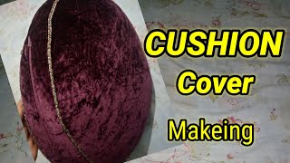 diya cushion cover cutting and stitching  cushion cover making cushion diycrafts cushionmaking [upl. by Aikyt]