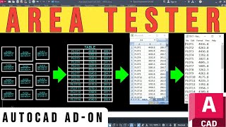 Area Tester AutoCAD Plugin  Best Tutorial [upl. by Draneb799]