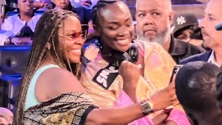 Claressa Shields SURPRISES CROWD MOMENTS BEFORE Heavyweight Fight with RINGSIDE MEETNGREET [upl. by Atinas860]