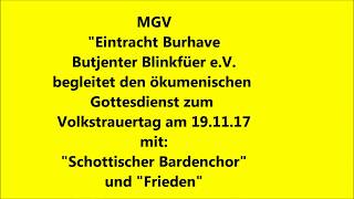 MGV quotEintracht Burhave Butjenter Blinkfüer eV am 19112017 [upl. by Noam]