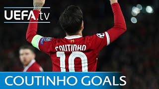 Philippe Coutinho  Five great goals [upl. by Rattray]