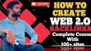 How to create web 20 Backlinks  complete Course with 100 sites [upl. by Natika]