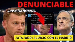 🚨 FLORENTINO DENUNCIA A JOTA JORDI POR LAS GRAVES ACUSACIONES AL REAL MADRID ESTO HAY QUE PARARLO❌ [upl. by Fesoj]