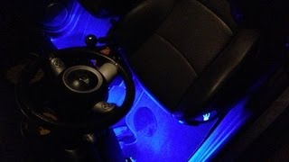 LED FootWell Installation connecting to the Dome Light [upl. by Yesnnyl]