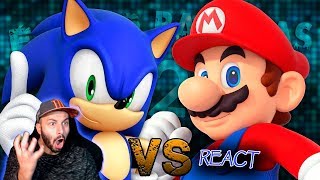 Mario vs Sonic  Keyblade  Épicas Batallas de Rap del Frikismo  Vídeo Reaccion [upl. by Pollak]