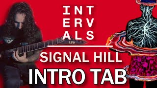 Intervals  Signal Hill  Intro TAB  Guitar cover [upl. by Cochrane]