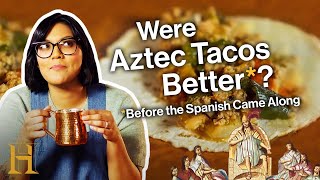 Sohlas Aztec Taco Tuesday with Hot Chocolate  Ancient Recipes With Sohla  History [upl. by Silloh]