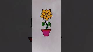 ☀️Sun flower drawings🌻🥹 ll Gamla drawing ll How to draw flower flowers sunflower gamlaavart [upl. by Harsho]