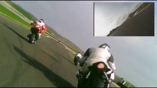 S1000RR vs ZX7R trackday Navarra Spain [upl. by Sumner]