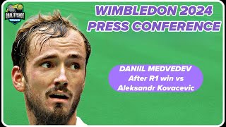 🎾Daniil Medvedev quotIm feeling greatquot  Wimbledon 2024 R1 Post Match Press Conference [upl. by Merle666]