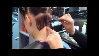 Learn how to create Short graduated bob NVQ level 2 [upl. by Tymes460]