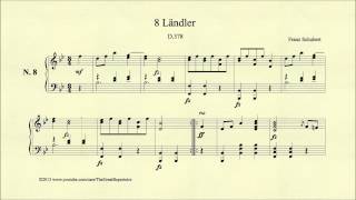 Schubert 8 Ländler D 378 No 8 [upl. by Hannus]