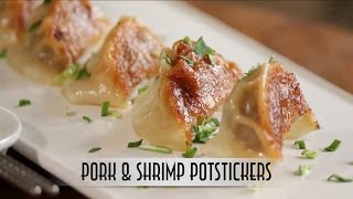 Pork amp Shrimp Potstickers with Dipping Sauce [upl. by Osrock]