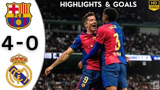 Real Madrid Vs Barcelona 0 4 Full Match Highlights ✓ 27th October 2024 All Goals [upl. by Gonzales604]