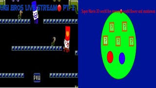 Luigi bros NES live stream🔴 pt 2  Super Mario 3D world live stream🔴 world flower and mushroom [upl. by Eeliram]