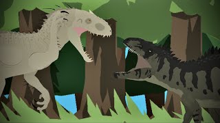 Indominus Rex vs Giganotosaurus Battle of the Apex Predators [upl. by Eudosia]