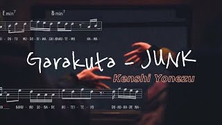 Kenshi Yonezu  Garakuta JUNK Sheet Music amp Lyrics Rom Eng [upl. by Enos337]