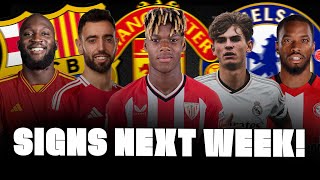 🚨 UNITED ONE MORE NICO WILLIAMS REAL MADRID EXIT CHELSEA TONEY LUKAKU… [upl. by Ettezel]