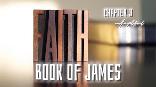 Bible Read Book of James Audible with Captions Chapter 3  Amplified Version [upl. by Ecyob387]