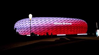 Die neue LED Fassade der Allianz Arena  LEDLAOLA [upl. by Procora]